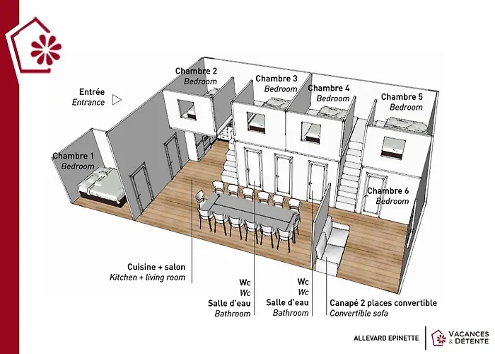 Apartamento L'epinette - De Groupe Et Salle De Réception *