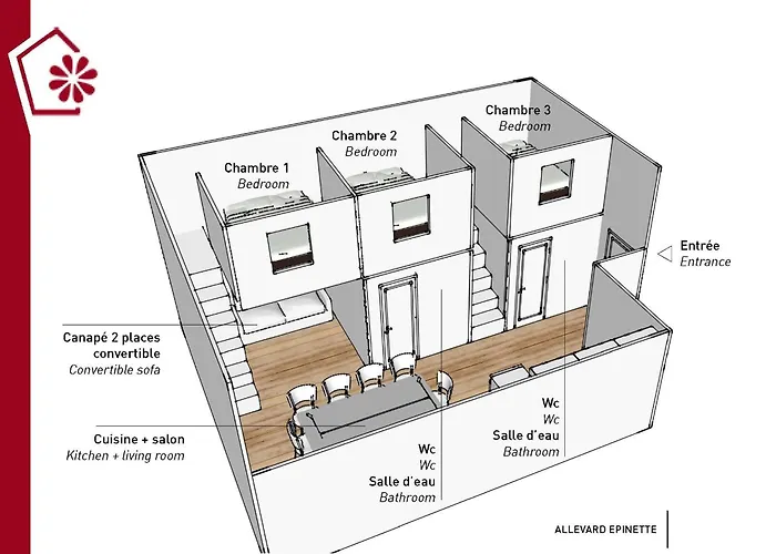 L'epinette - De Groupe Et Salle De Réception Apartamento Allevard
