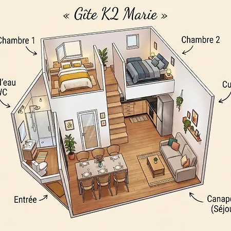 Apartment L'epinette - De Groupe Et Salle De Reception